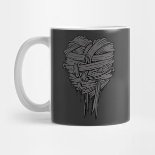 Bandage Heart (gray) Mug